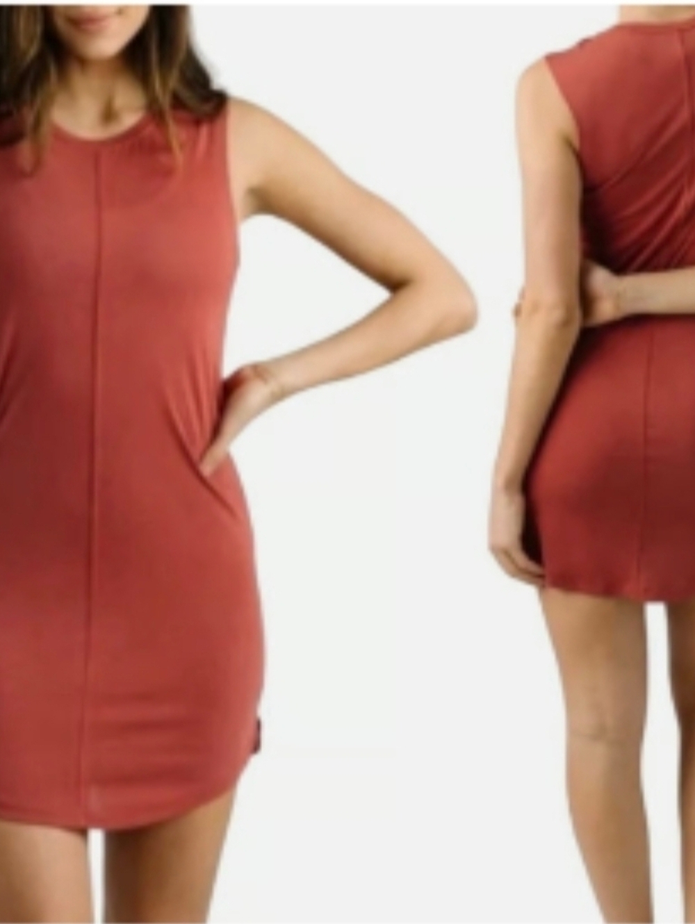 Zyia Sleeveless Brick Tybee Dress